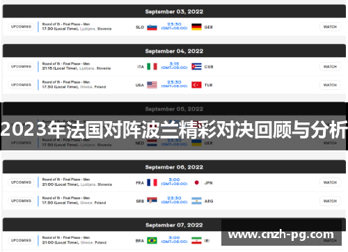 2023年法国对阵波兰精彩对决回顾与分析 2023年法国对阵波兰精彩对决回顾与分析