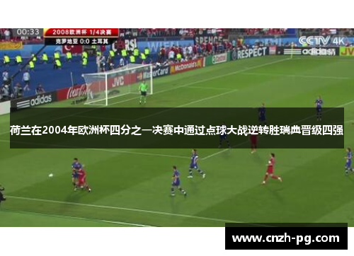 荷兰在2004年欧洲杯四分之一决赛中通过点球大战逆转胜瑞典晋级四强